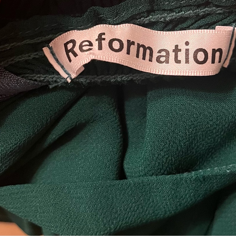 Reformation Twilight Dress in Emerald (Size 0) - Picture 4 of 5